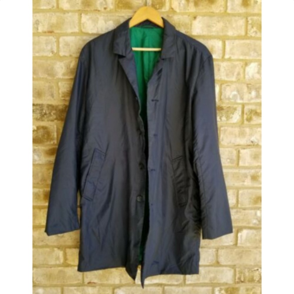 Vince Mens SZ M Navy Blue Lined Light Jacket